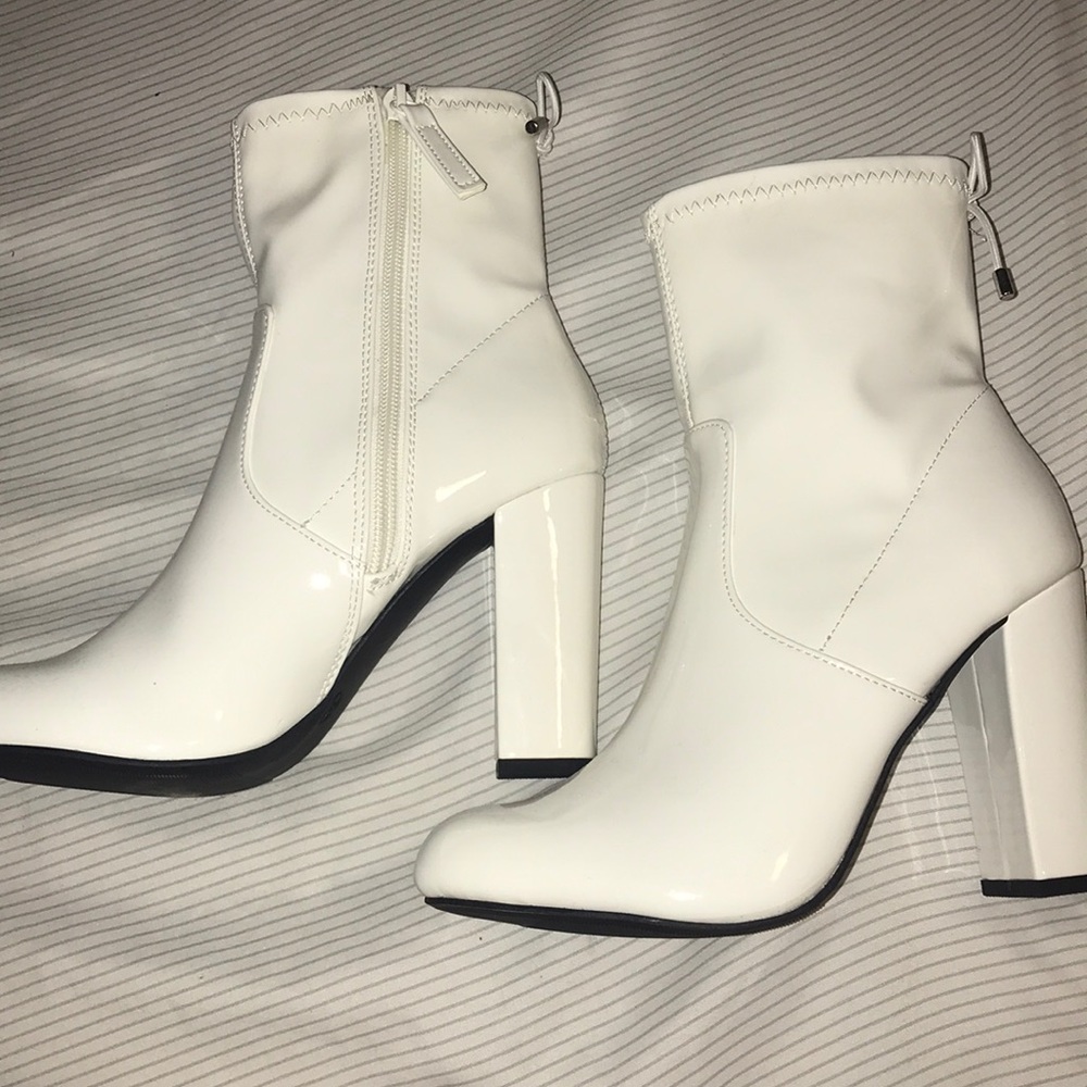 White Ankle Boots
